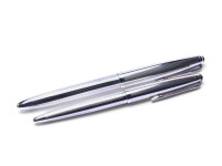 BOLASCRIP Germany Sterling 825 Silver Flexible Nib Fountain & Ballpoint Pen Set
