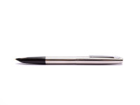 Golden Star 703 Steel Gray Section F Fine Hooded Nib Aeromatic Press Converter Fountain Pen 
