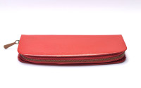 Stunning Rare Mint 1960s Pelikan M60 / 60 Type II Rolled Gold Fountain Pen 18K HEF Nib & Ballpoint Pen Set in Red Leather Pouch
