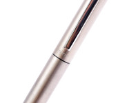 Vintage Pelikan Signum 520 Matte Stainless Steel F Fine Nib Cartridge Sturdy Fountain Pen