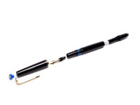 Rare 1960s Blue Captop KAWECO 36 D Durchschreiber Thick 14K Gold D EF Nib Piston Fountain Pen