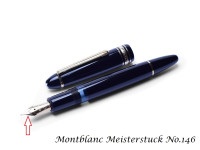 Vintage 80's Montblanc Meisterstuck No.146 Fountain Pen Ebonite Feeder Part Spare Repair