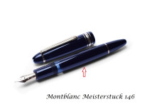 Vintage 80's Black Resin Montblanc Meisterstuck No.146 Fountain Pen Body Barrel Part Spare Repair