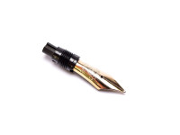 Rare 1960s Blue Captop KAWECO 36 D Durchschreiber Thick 14K Gold D EF Nib Piston Fountain Pen