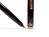Pilot Elite Owner Pocket Cartridge/ Converter Steel F Fine Nib Fountain Pen 