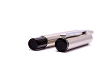 Original NOS PARKER Vector Made in USA Classic Matte Stainless Steel Rollerball Pen