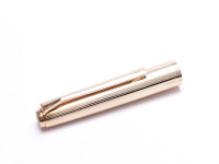 1960s Mint Pelikan M30 (30) Rolled Gold Fountain Pen Cap Replacement Part Full Unit With Clip, Crown Logo and Inner Sleeve Ring