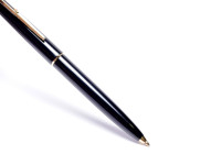 NOS 1970s MONTBLANC No. 320 360 380 Black Resin 14K EF Fountain Pen Lever Ballpoint & 1.17mm Mechanical Pencil Set in Box