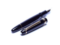1990s Montblanc 146 Le Grand Meisterstuck Masterpiece Pix Two-Tone BB Double Broad 14K 585 Gold Nib Fountain Pen