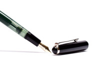 Rare Vintage 1970s Senator (Merz & Krell) Fully Flexible F to BBB 14K Nib Long Ink Window Fountain Pen