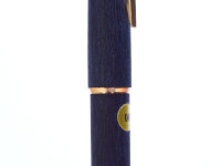 NOS 1960s MONTBLANC No.220 Cartridge Fountain Pen Matte Brushed 14K Gold OM Oblique Medium Large Nib