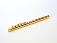 Made in USA 1980s Quill Gold Plated Rollerball Ballpoint & Mechanical Pencil Set in Box