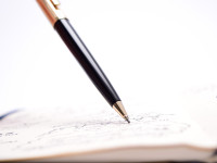 Mint 1960s Pelikan R30 / D30 / 30 Rolled Gold and Black Resin - 1.18mm Leads Mechanical Pencil