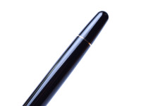 1980's Modern Reform Black Resin & Gold Two Tone Nib Piston Fountain Pen - One of the Last Reform Pens