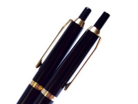 Pelikan 30 (M30) Rolled Gold 18K 750 HF Nib Fountain Ballpoint Pencil Pen Red Pelikan Pouch