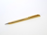 Made in USA 1980s Quill Gold Plated Rollerball Ballpoint & Mechanical Pencil Set in Box