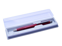 The Original 1984 NOS PARKER Vector Made in UK Classic Burgundy Maroon Red Ballpoint Pen in Box with New Refill