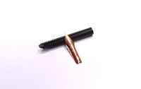 NOS True Time Capsule - Lost Brand of France - 1930s Stylomine Hard Rubber Lever Filling Fountain Pen w/ 18K Super Flex EF Hearthole Nib