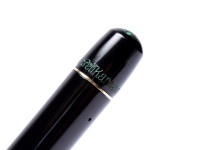 Original Never Used 1937-1942 Pelikan 100 Celluloid & Ebonite All Black With Original Rubber Cork EF to BB Super Flexible CN Nib Piston Fountain Pen From an Amazing Attic Find