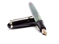 Rare Vintage 1970s Senator (Merz & Krell) Fully Flexible F to BBB 14K Nib Long Ink Window Fountain Pen