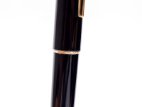 NOS 1970s MONTBLANC No. 320 360 380 Black Resin 14K EF Fountain Pen Lever Ballpoint & 1.17mm Mechanical Pencil Set in Box