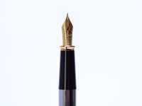 The Original Oversize 1990s CROSS Townsend Made in Ireland Steel Chrome & 23K Gold Fountain Pen Fine Nib