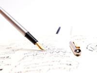 Rare Vintage Spanish INOXCROM F Fine Nib Polished Steel W/ Gold Plated Trims Fountain Pen