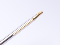 Caran d'Ache MADISON Matte Steel & Gold Plated Ballpoint Pen Swiss Made