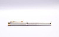 Sheaffer 1024x Targa Version II 925 Solid Sterling Silver & Gold Vermeil Fountain Pen & Ballpoint Pen Set