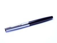 SENATOR Matte Steel & Black Resin Ultra High Qulity Fountain Pen 14K 585 Gold Fine Nib