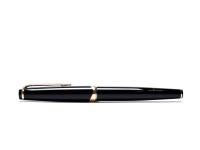 NOS New 1960s MONTBLANC No.12 & No.16 Masterpiece Meisterstuck Black Resin 18K 750 Gold Flex EF Nib Fountain Pen & Mechanical Pencil Set in Box