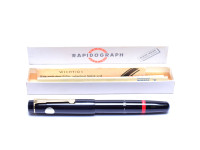 1950s NOS 1.2mm Rotring Rapidograph Tintenkuli Piston Filler Technical Drawing Pen In Box