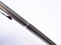 Rare 1975 Crosshatch Knurled PILOT CUSTOM 0.5mm Sterling Silver Solid 925 Namiki Mechanical Pencil Japan