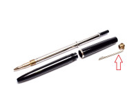 Vintage Gold Filled Metal Montblanc Pix No. 36 Mechanical Pencil Clip & Insert Part Spare Repair