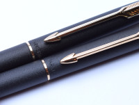 PARKER Cisele Matte Black & Gold Pen & Pencil