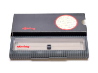 Rare Unique Grey Rotring High Quality Showcase Clear Window Pen Case Box for 1 Fountain Ballpoint or Rollerball Pen & Pencil