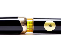 NOS New 1960s MONTBLANC No.12 & No.16 Masterpiece Meisterstuck Black Resin 18K 750 Gold Flex EF Nib Fountain Pen & Mechanical Pencil Set in Box