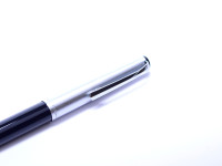 Rare 1960s Original Reform 4383 Triangular Black & Steel Super Flexible EF to 3B 14K 585 Gold Nib Piston Fountain Pen