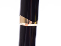 NOS New 1960s MONTBLANC No.12 & No.16 Masterpiece Meisterstuck Black Resin 18K 750 Gold Flex EF Nib Fountain Pen & Mechanical Pencil Set in Box