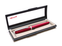 Rare Unique Grey Rotring High Quality Showcase Clear Window Pen Case Box for 1 Fountain Ballpoint or Rollerball Pen & Pencil