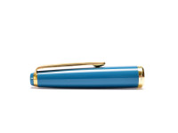 Vintage Blue Teal/Turquoise Montblanc Monte Rosa Fountain Pen Cap Part Spare Repair