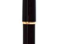 Large 1960s Black Resin MONTBLANC No.34 14K 585 Gold Flexible EF Nib Piston Fountain Pen