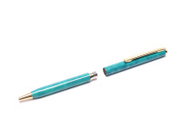 Sheaffer Fashion 293 Zade Emerald Green Lacquer Gold Plated Trim Rollerball & Ballpoint Set Made in USA