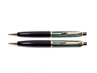 Vintage Rare 1950s Pelikan 450 Tortoise Green & Gold Filled Trims Repeater 1.18mm Lead Mechanical Pencil