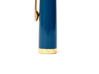Vintage Blue Teal/Turquoise Montblanc Monte Rosa Fountain Pen Cap Part Spare Repair