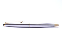 2001-2008 The Last Parker PARKER 45 Flighter UK Brushed Steel & Gold F Fine 14K Nib Fountain Pen