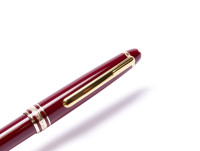 Vintage Montblanc Meisterstuck Masterpiece 164 Burgundy/Maroon Red & Gold Twist Ballpoint Pen