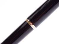 Vintage 1960s Montblanc Pix No. 36 1.18mm Lead Black Resin & Gold Push Button Repeater Mechanical Pencil