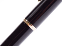 Vintage 1960s Montblanc Pix No. 36 1.18mm Lead Black Resin & Gold Push Button Repeater Mechanical Pencil