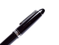 Oversize SAILOR 1911 Japan Large Black Resin Silver Rhodium Plated 21K 875 Solid White Gold H-EF NIb 100 Year Anniversary Fountain Pen